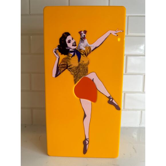 Vintage/Retro Pin-Up Girl Tissue Skirt Box - Melon, NEW - ADORABLE! Can be hung. - Picture 1 of 1